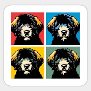 Pop Retro Bouvier des Flandres Art - Cute Puppy Sticker